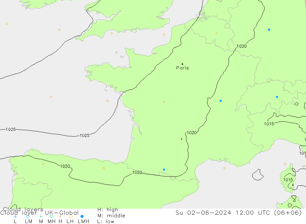 Wolkenschichten UK-Global So 02.06.2024 12 UTC