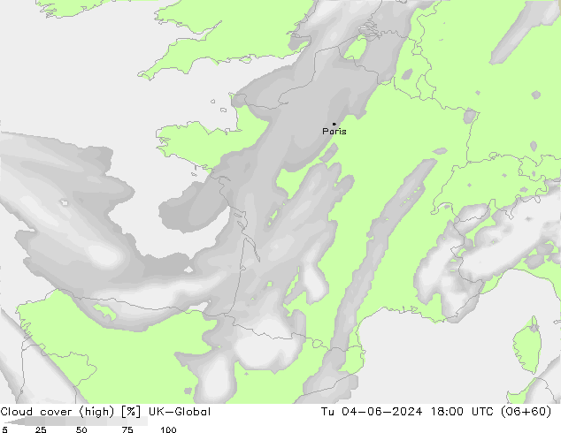 Wolken (hohe) UK-Global Di 04.06.2024 18 UTC