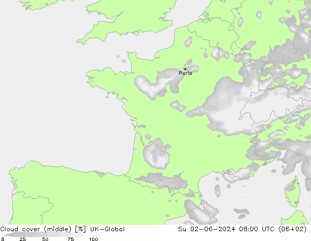 Wolken (mittel) UK-Global So 02.06.2024 08 UTC