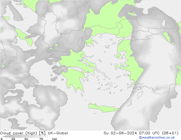 Nubes altas UK-Global dom 02.06.2024 07 UTC