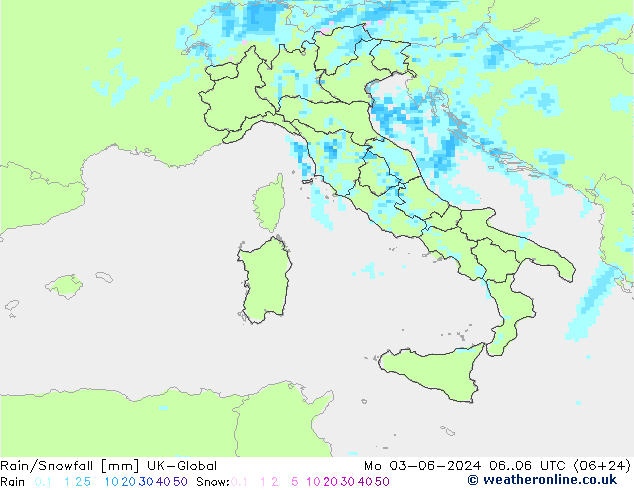 Rain/Snowfall UK-Global Po 03.06.2024 06 UTC