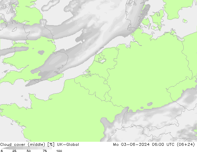 Wolken (mittel) UK-Global Mo 03.06.2024 06 UTC