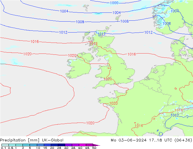 Srážky UK-Global Po 03.06.2024 18 UTC