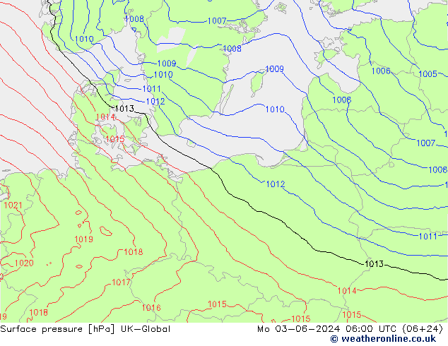 Yer basıncı UK-Global Pzt 03.06.2024 06 UTC