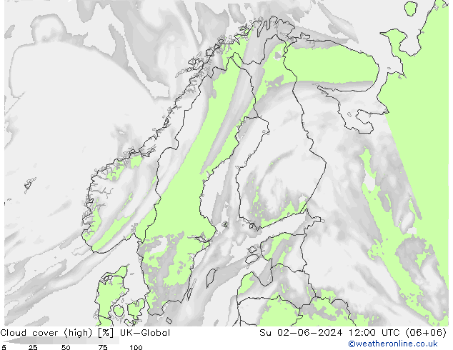 Nubes altas UK-Global dom 02.06.2024 12 UTC