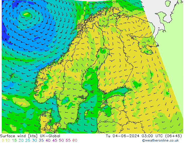 Surface wind UK-Global Út 04.06.2024 03 UTC