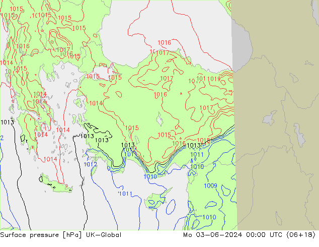 Luchtdruk (Grond) UK-Global ma 03.06.2024 00 UTC