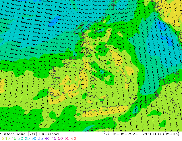 Vent 10 m UK-Global dim 02.06.2024 12 UTC