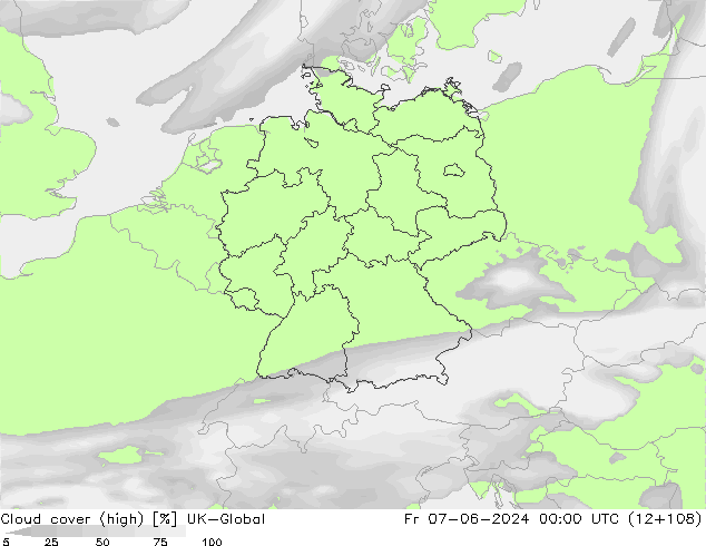 vysoký oblak UK-Global Pá 07.06.2024 00 UTC