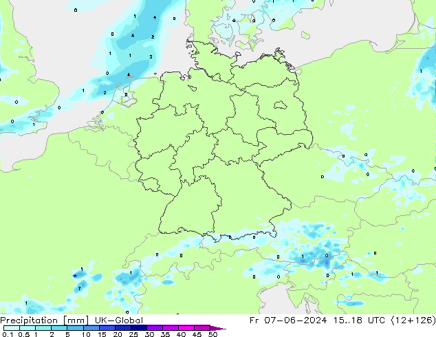 Srážky UK-Global Pá 07.06.2024 18 UTC