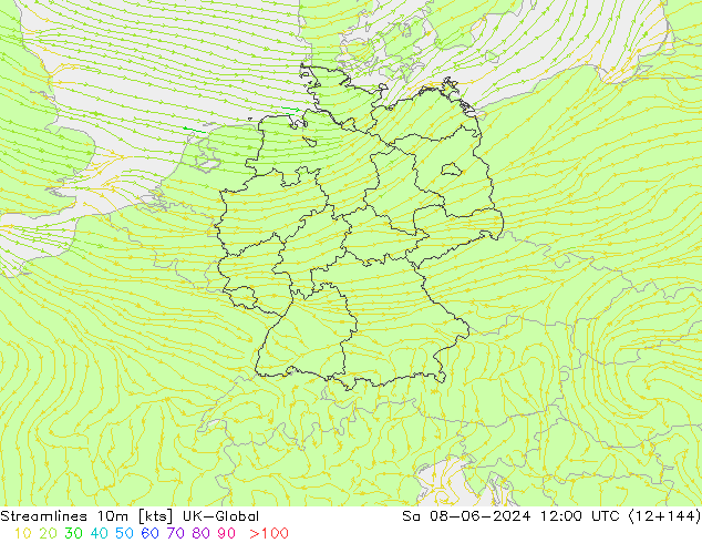ветер 10m UK-Global сб 08.06.2024 12 UTC
