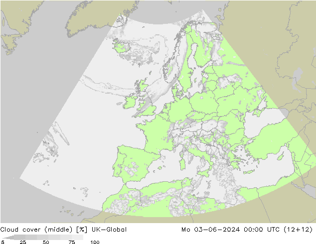 Cloud cover (middle) UK-Global Mo 03.06.2024 00 UTC