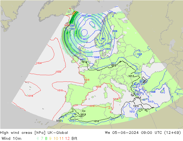 High wind areas UK-Global Qua 05.06.2024 09 UTC