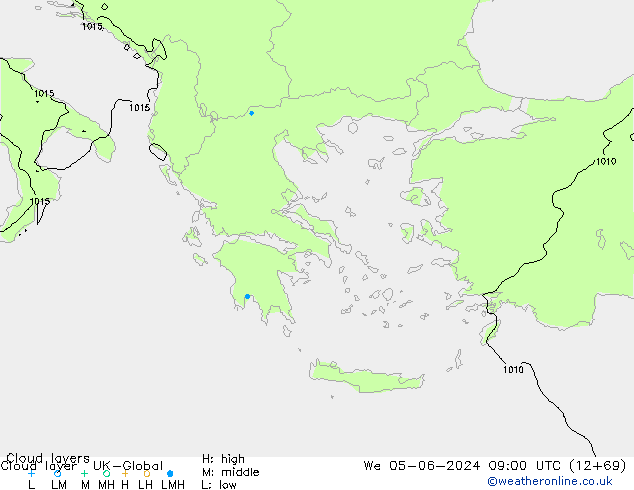 Cloud layer UK-Global Çar 05.06.2024 09 UTC