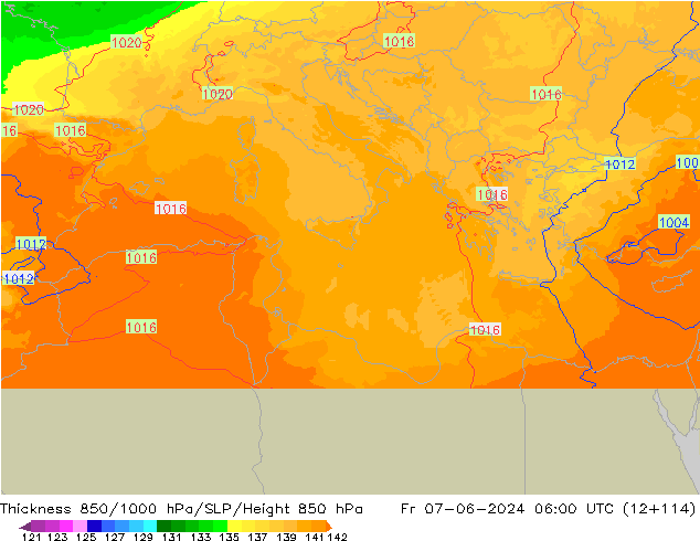 Thck 850-1000 hPa UK-Global ven 07.06.2024 06 UTC