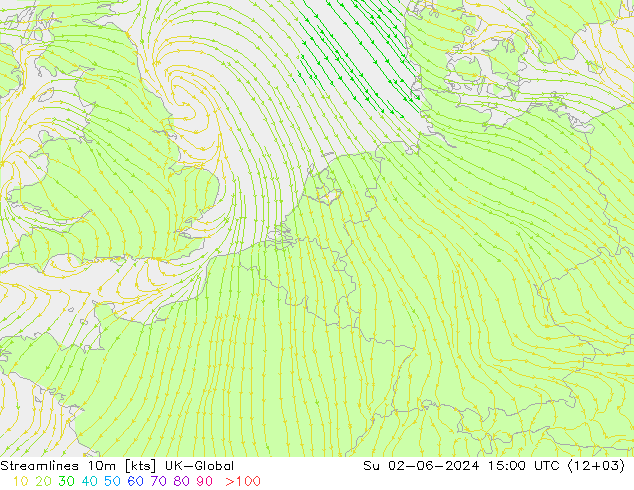 风 10m UK-Global 星期日 02.06.2024 15 UTC