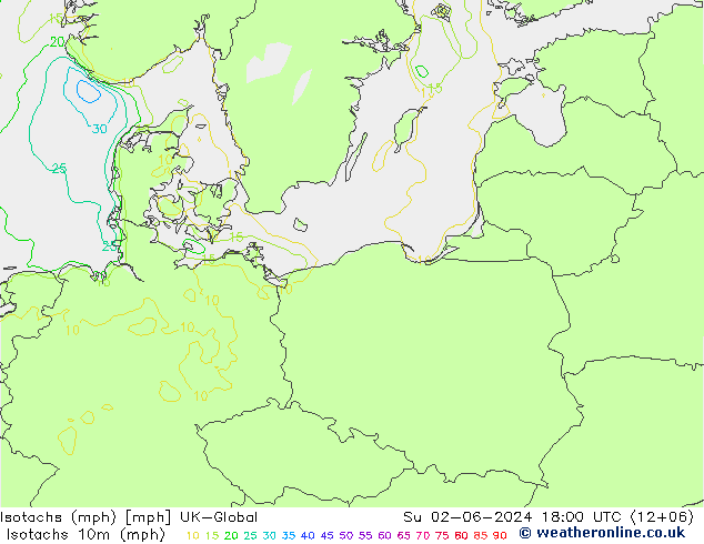 Isotachs (mph) UK-Global Вс 02.06.2024 18 UTC