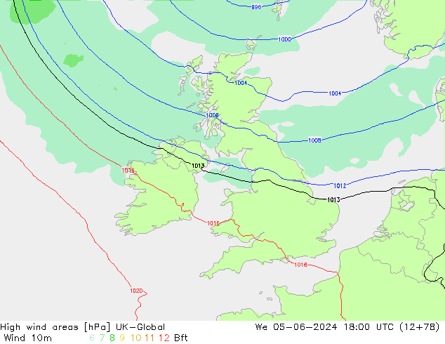 High wind areas UK-Global We 05.06.2024 18 UTC