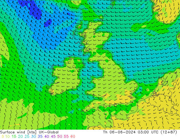 Surface wind UK-Global Th 06.06.2024 03 UTC