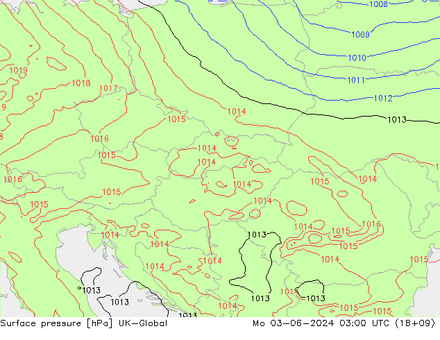Surface pressure UK-Global Mo 03.06.2024 03 UTC