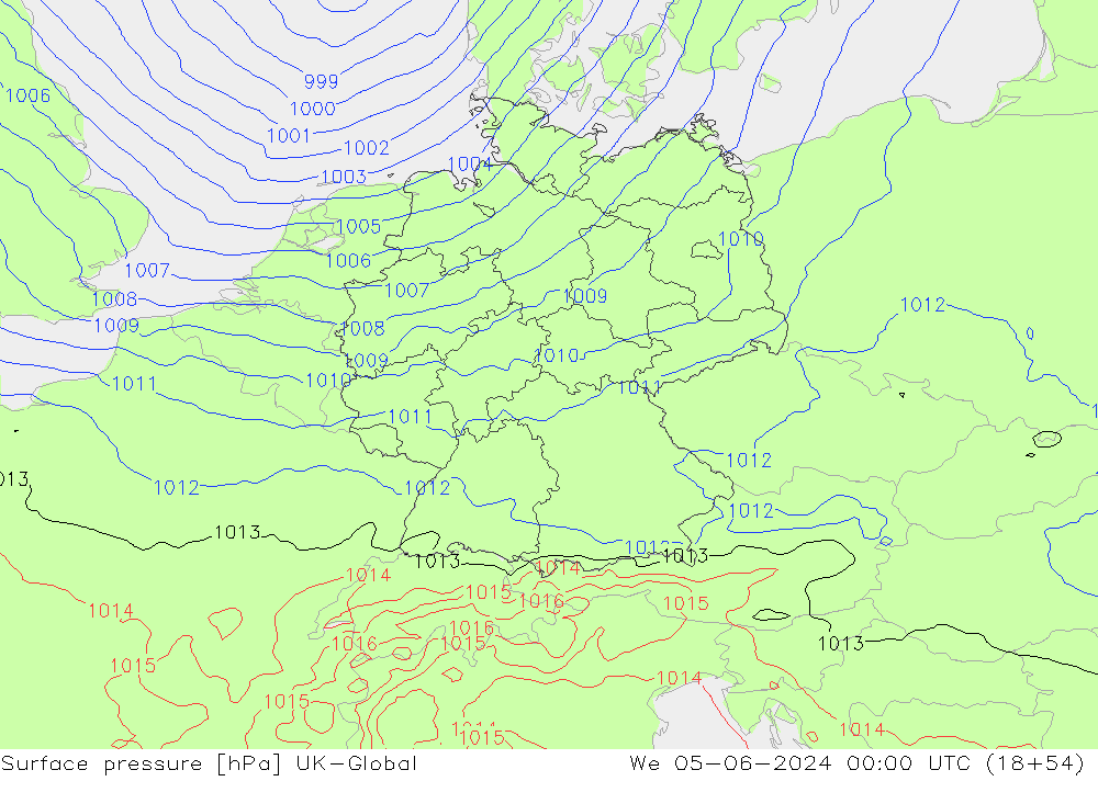 Bodendruck UK-Global Mi 05.06.2024 00 UTC