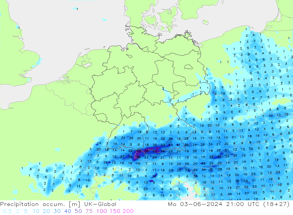 Toplam Yağış UK-Global Pzt 03.06.2024 21 UTC