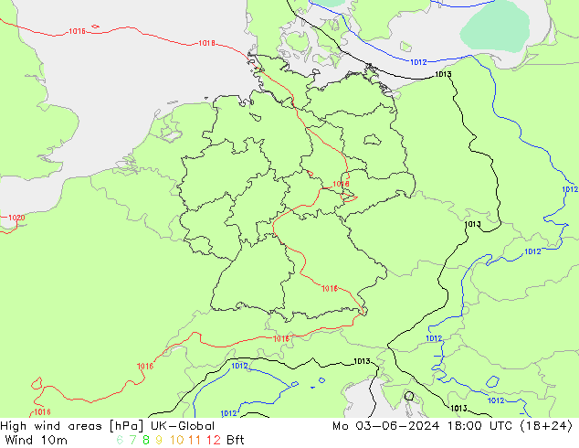 High wind areas UK-Global Mo 03.06.2024 18 UTC