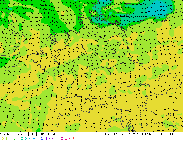 Wind 10 m UK-Global ma 03.06.2024 18 UTC