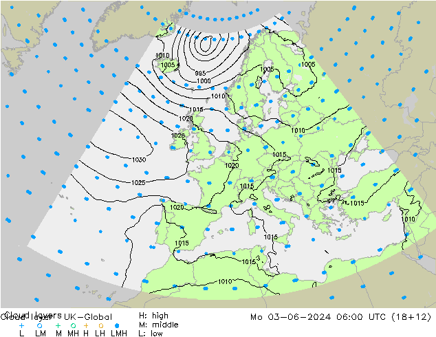 Wolkenschichten UK-Global Mo 03.06.2024 06 UTC