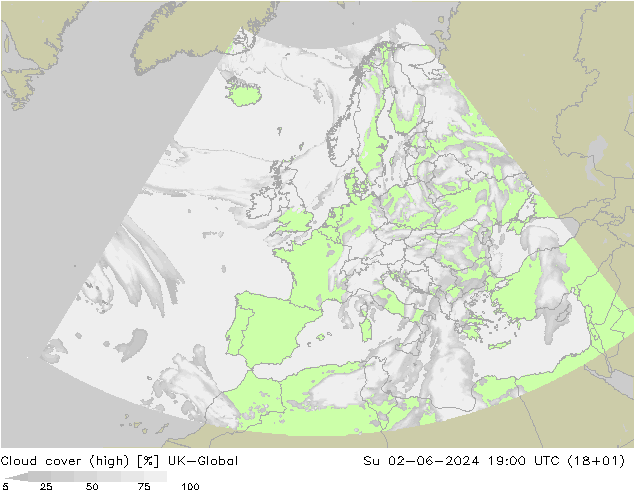 Nubes altas UK-Global dom 02.06.2024 19 UTC