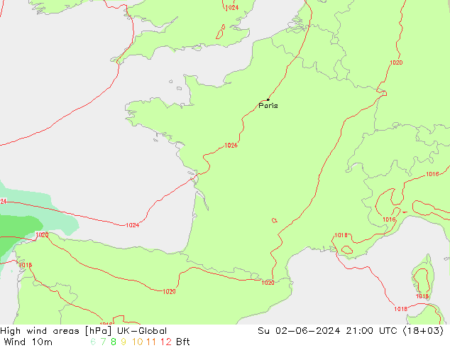 High wind areas UK-Global Su 02.06.2024 21 UTC