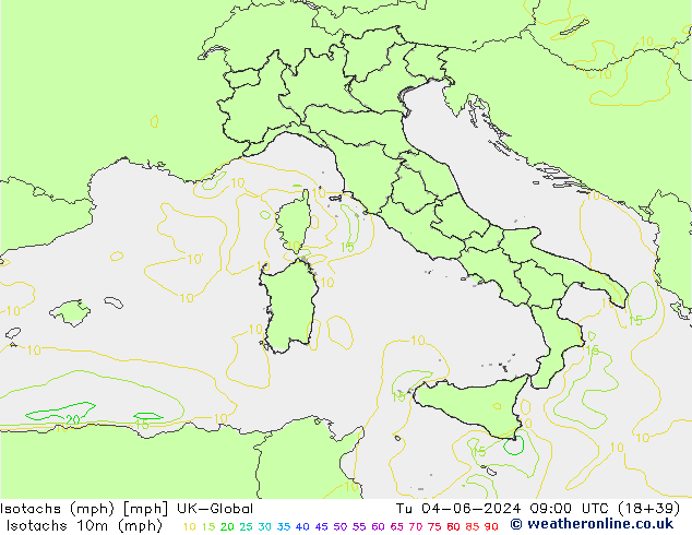 Isotachs (mph) UK-Global mar 04.06.2024 09 UTC