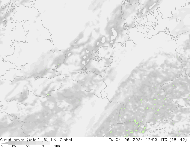 Nuages (total) UK-Global mar 04.06.2024 12 UTC