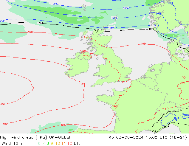 High wind areas UK-Global  03.06.2024 15 UTC
