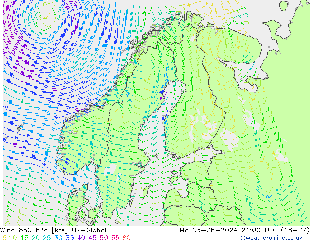 Vento 850 hPa UK-Global Seg 03.06.2024 21 UTC