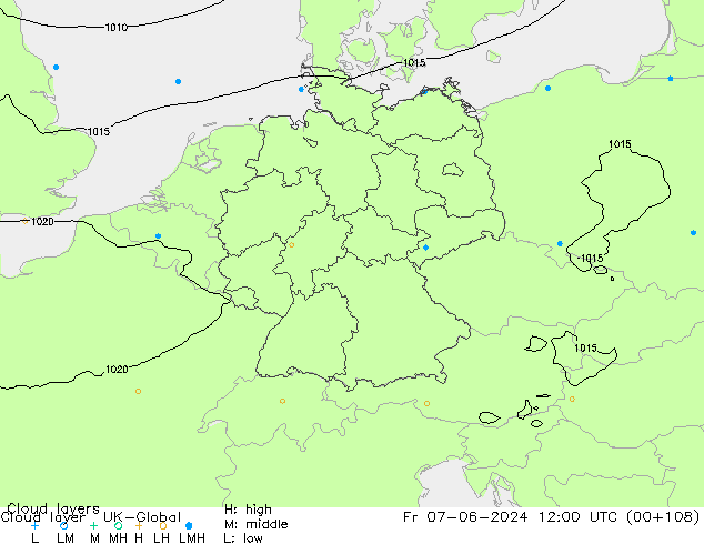 Cloud layer UK-Global Pá 07.06.2024 12 UTC