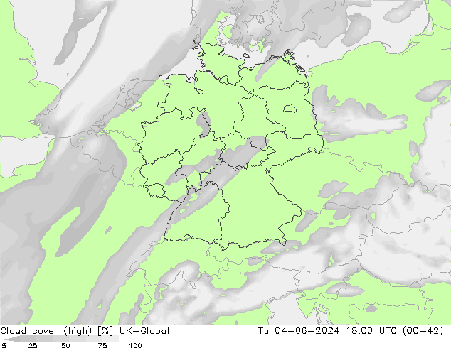 Bulutlar (yüksek) UK-Global Sa 04.06.2024 18 UTC