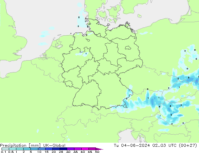 осадки UK-Global вт 04.06.2024 03 UTC