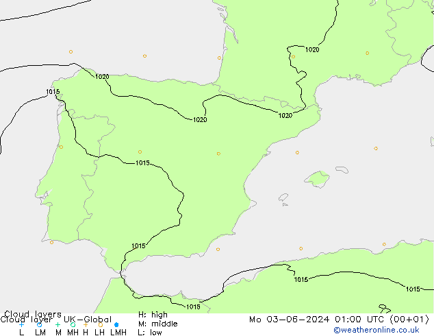 Cloud layer UK-Global lun 03.06.2024 01 UTC