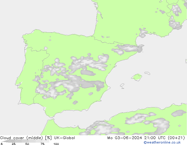 Cloud cover (middle) UK-Global Mo 03.06.2024 21 UTC