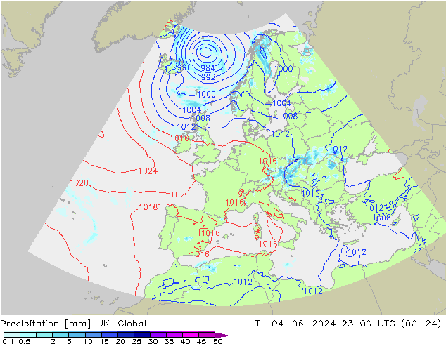 Neerslag UK-Global di 04.06.2024 00 UTC