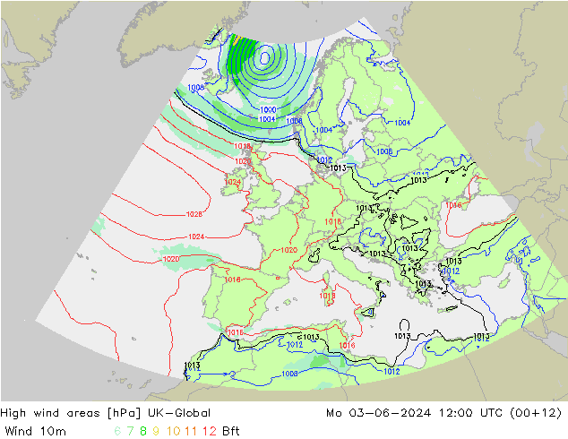 High wind areas UK-Global Po 03.06.2024 12 UTC