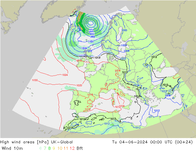 High wind areas UK-Global Tu 04.06.2024 00 UTC