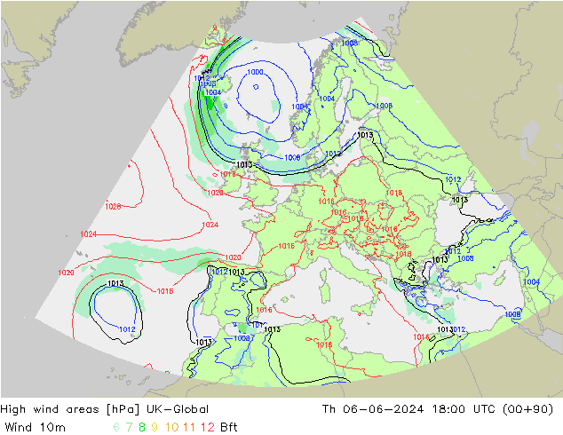 High wind areas UK-Global  06.06.2024 18 UTC