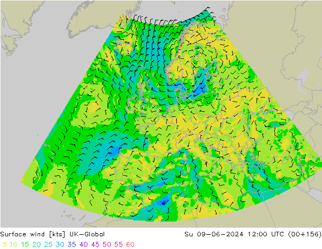 Bodenwind UK-Global So 09.06.2024 12 UTC