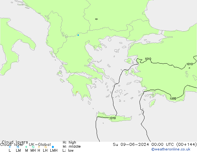 Cloud layer UK-Global Вс 09.06.2024 00 UTC