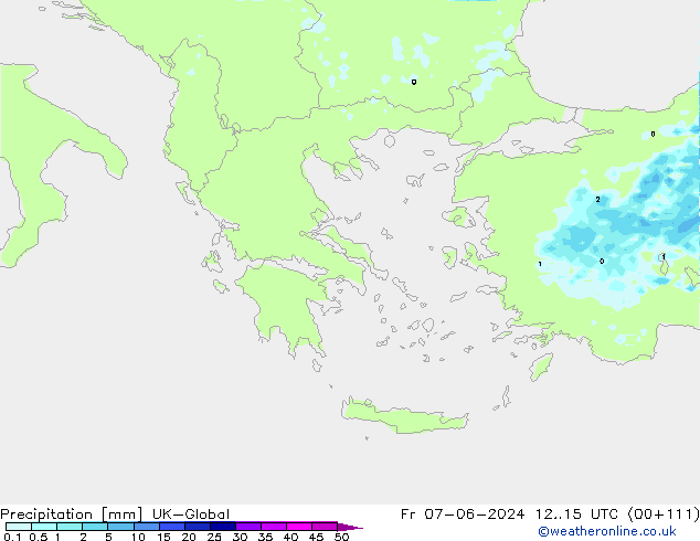 Precipitation UK-Global Fr 07.06.2024 15 UTC