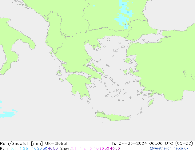 Lluvia/nieve UK-Global mar 04.06.2024 06 UTC