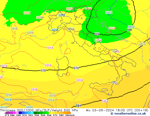 Thck 500-1000hPa UK-Global lun 03.06.2024 18 UTC