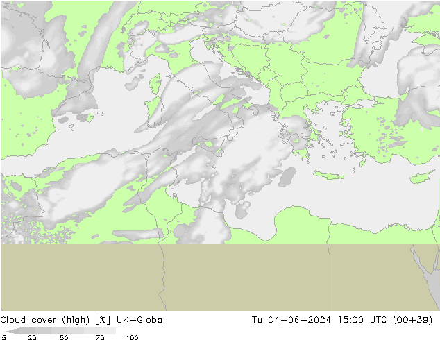 Nuages (élevé) UK-Global mar 04.06.2024 15 UTC